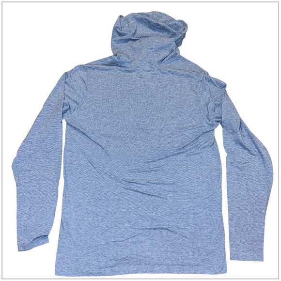 Vineyard Vines Edgartown Hoodie T-Shirt Mens Small Blue Long Sleeve Whale Logo - Picture 3 of 6